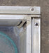 Used Silver Square Non Opening Window: 22" W x 15" H x 3/4" D - Young Farts RV Parts