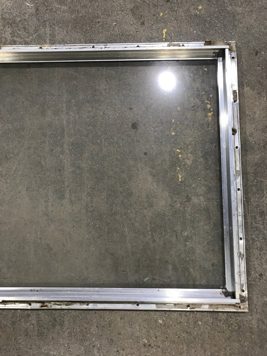 Used Silver Square Non-Opening Window: 28 3/4" W x 18 1/4" H x 1" D