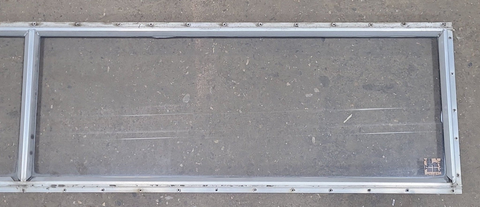 Used Silver Square Non Opening Window: 78 5/8" X 14 3/4" X 3/4" D