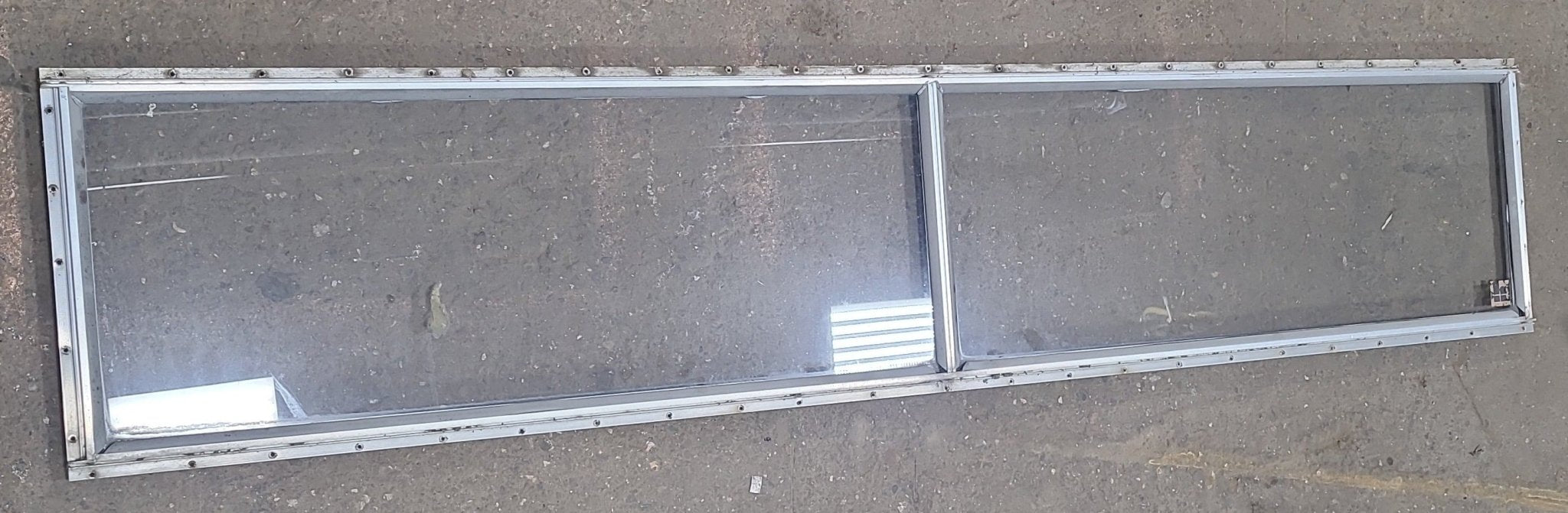 Used Silver Square Non Opening Window: 78 5/8" X 14 3/4" X 3/4" D