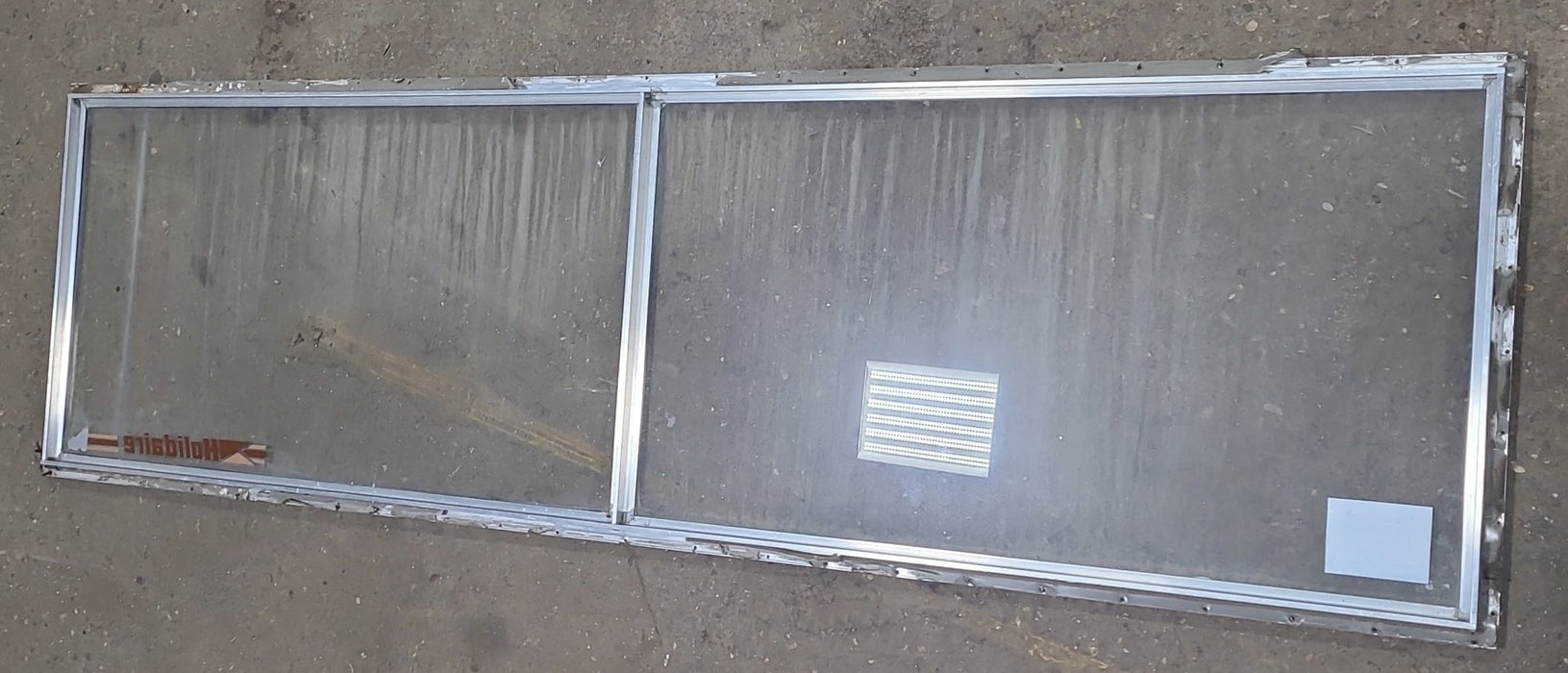 Used Silver Square Non Opening Window: 78 5/8" X 21 3/4" X 3/4" D