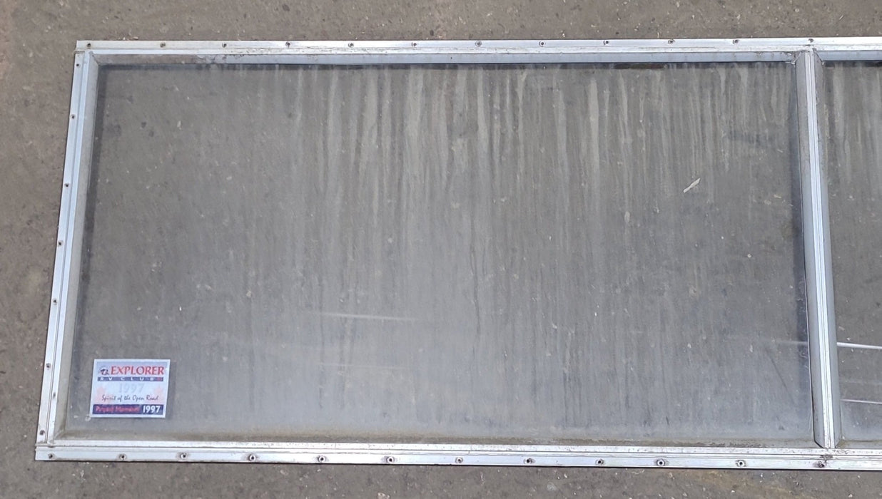 Used Silver Square Non Opening Window: 78 5/8" X 21 3/4" X 3/4" D
