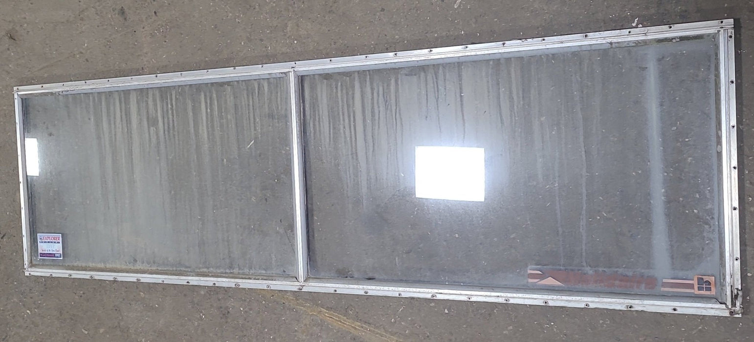 Used Silver Square Non Opening Window: 78 5/8" X 21 3/4" X 3/4" D