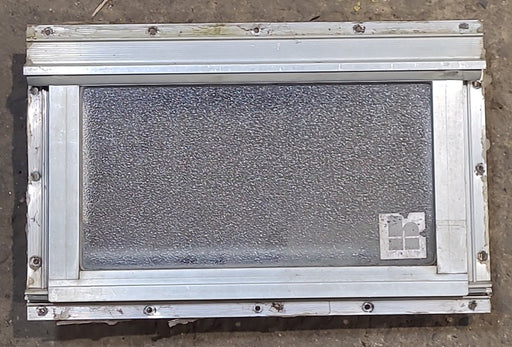 Used Silver Square Opening Window: 13 3/4" W x 7 3/4" H x 1 3/8" D - Young Farts RV Parts