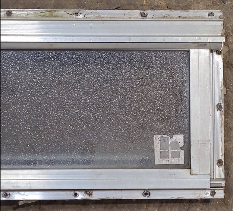 Used Silver Square Opening Window: 13 3/4" W x 7 3/4" H x 1 3/8" D - Young Farts RV Parts