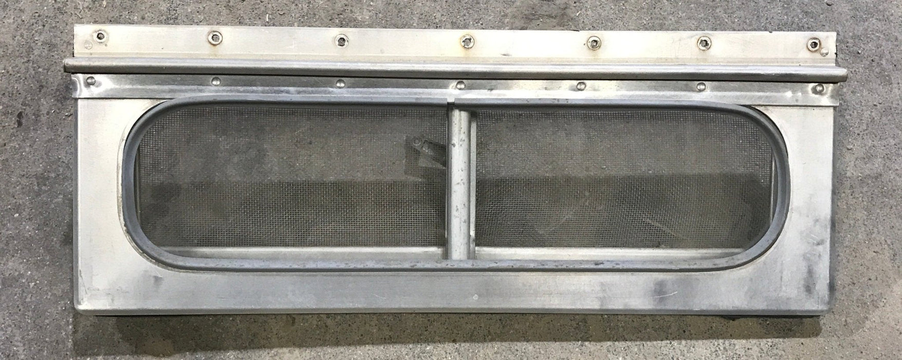 Used Silver Square Opening Window: 17 3/4" W x 5 1/2" H x 3/4" D
