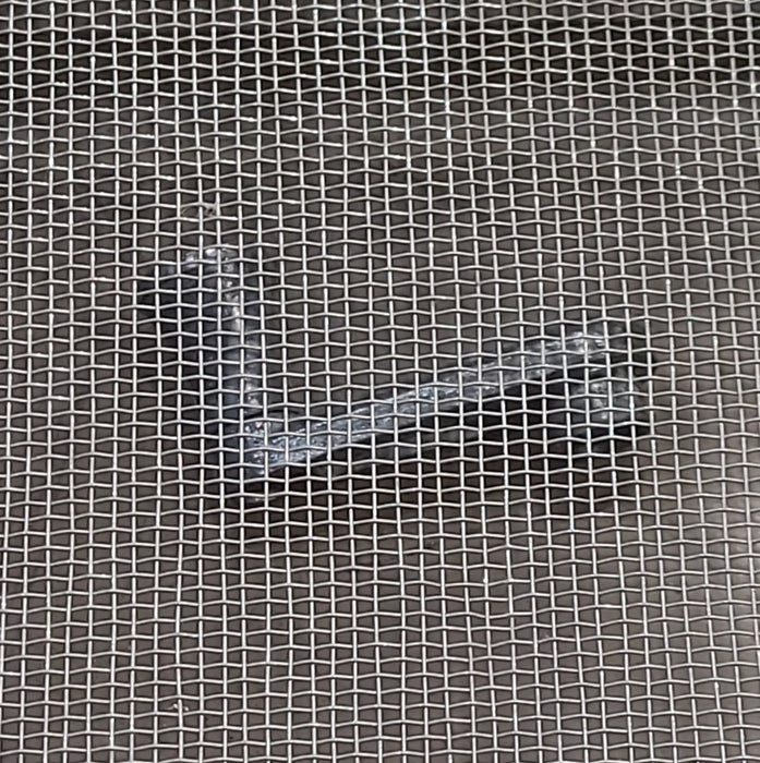 *Used Silver Square Opening Window : 17 3/4” x 6” x 3/4" D