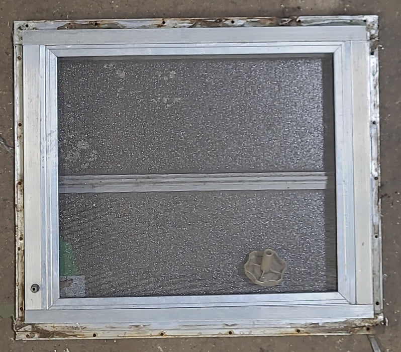 Used Silver Square Opening Window: 17 5/8" X 14 5/8" X 1 1/2" D - Young Farts RV Parts