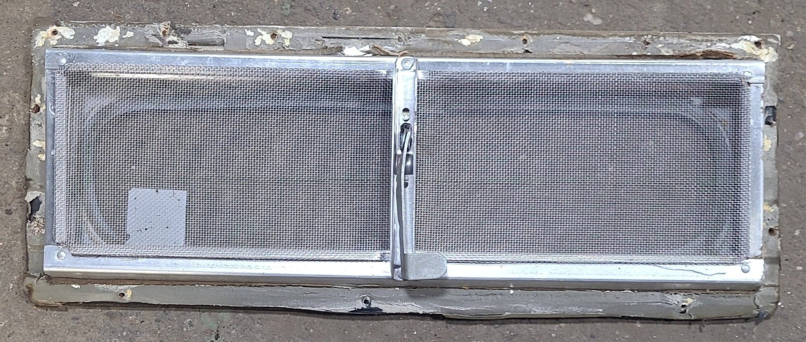 Used Silver Square Opening Window: 17 7/8" X 5 5/8" X 3/4" D - Young Farts RV Parts