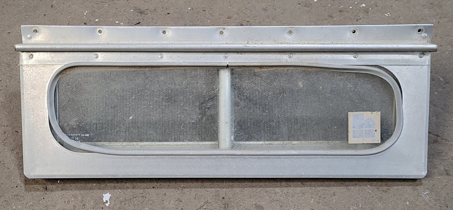 Used Silver Square Opening Window : 17" X 6" X 7/8" D - Young Farts RV Parts