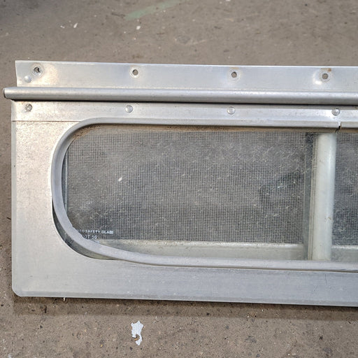 Used Silver Square Opening Window : 17" X 6" X 7/8" D - Young Farts RV Parts