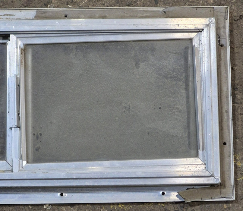 Used Silver Square Opening Window: 24 1/8" W x 10" H x 3/4" D