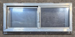 Used Silver Square Opening Window: 24" W x 10" H x 2 1/2" D - Young Farts RV Parts