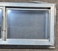 Used Silver Square Opening Window: 24" W x 10" H x 2 1/2" D - Young Farts RV Parts