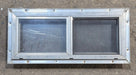 Used Silver Square Opening Window: 24" W x 10" H x 2 1/2" D - Young Farts RV Parts