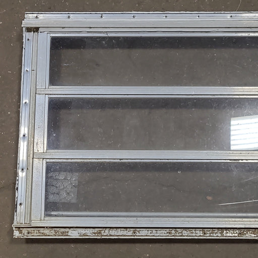 Used Silver Square Opening Window : 36" x 21 3/4" x 1 3/4" D - Young Farts RV Parts