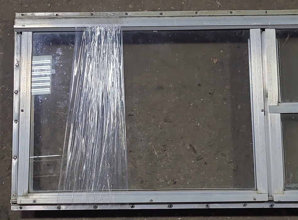 Used Silver Square Opening Window: 47 3/4" W x 17 5/8" H x 1 1/2" D