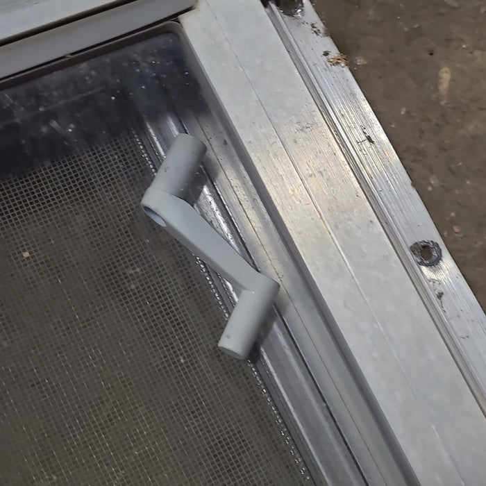 Used Silver Square Opening Window: 47 3/4" W x 17 5/8" H x 1 1/2" D