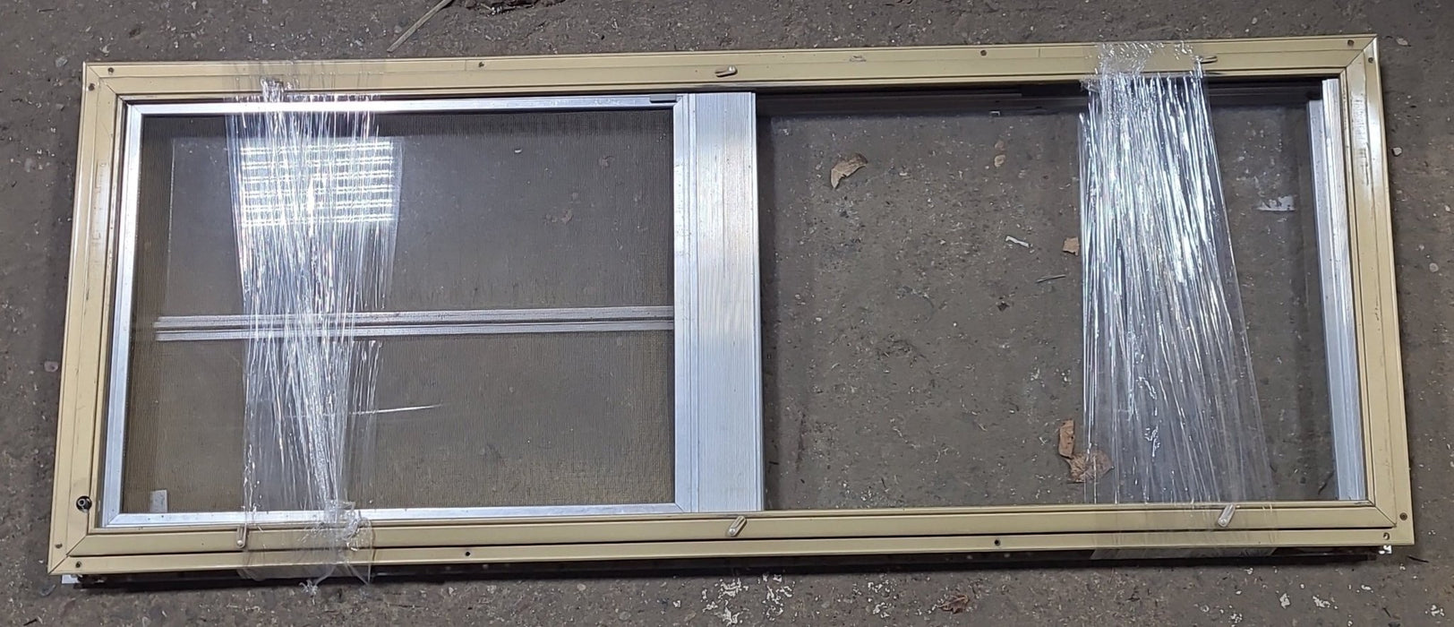 Used Silver Square Opening Window: 47 3/4" W x 17 5/8" H x 1 1/2" D