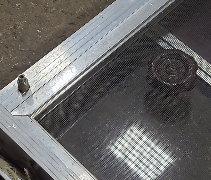Used Silver Square Opening Window: 47 3/4" W x 17 7/8" H x 1 3/8" D