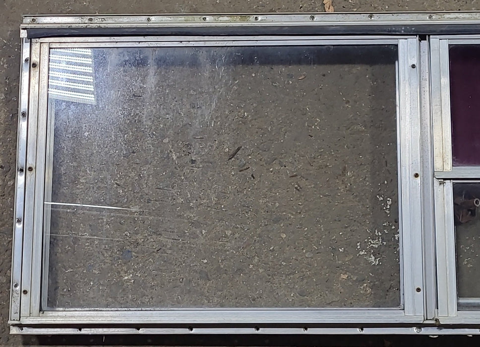 Used Silver Square Opening Window: 47 3/4" W x 17 7/8" H x 1 3/8" D