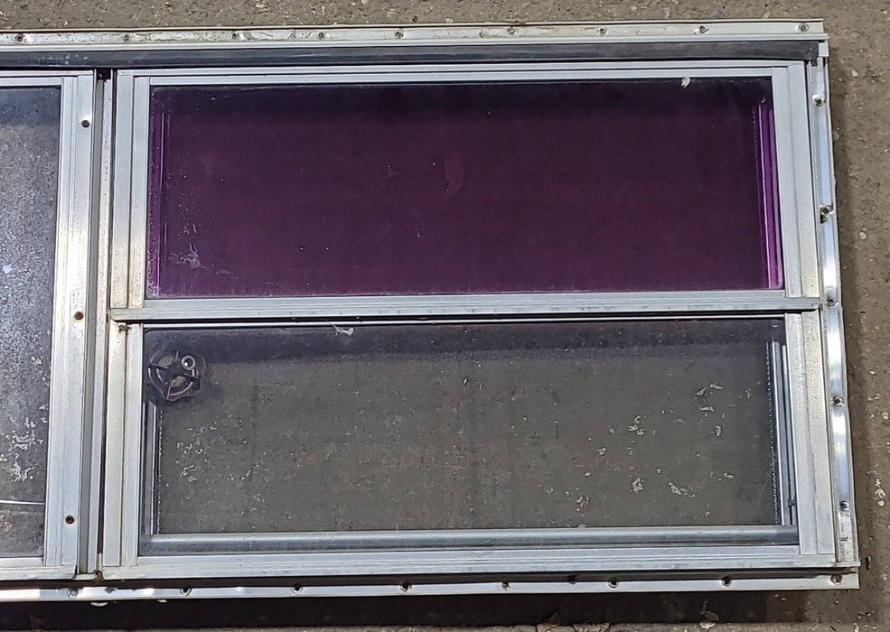 Used Silver Square Opening Window: 47 3/4" W x 17 7/8" H x 1 3/8" D