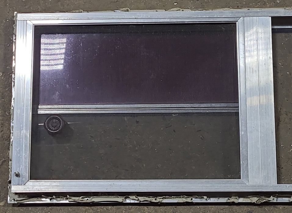 Used Silver Square Opening Window: 47 3/4" W x 17 7/8" H x 1 3/8" D