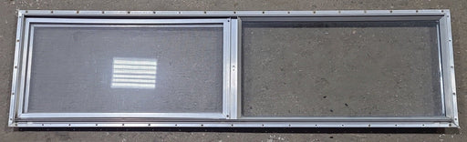 Used Silver Square Opening Window: 57 1/2" W x 15" H x 1" D - Young Farts RV Parts