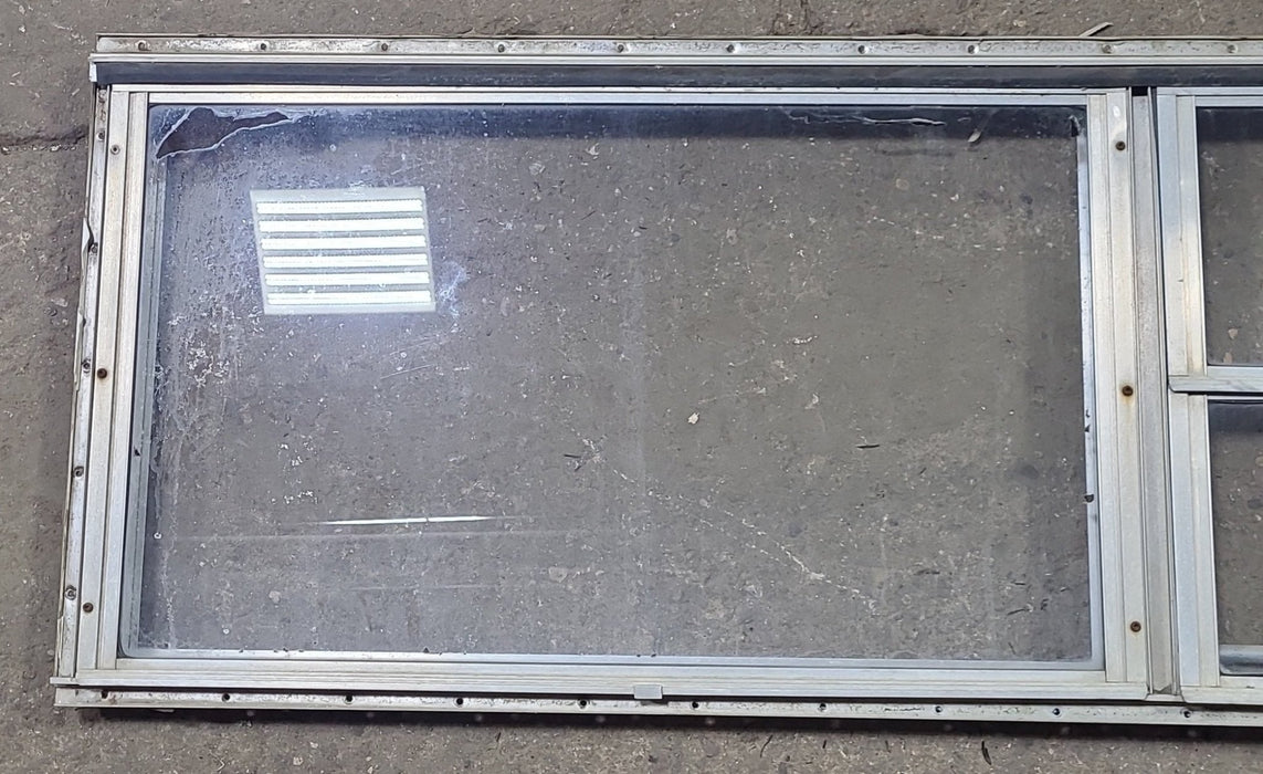 Used Silver Square Opening Window: 59 3/4" W x 18" H x 1 3/8" D