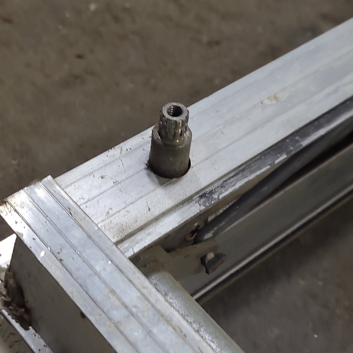 Used Silver Square Opening Window: 59 3/4" W x 18" H x 1 3/8" D