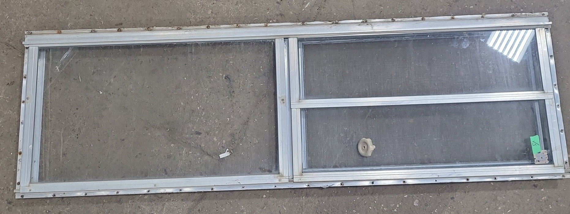 Used Silver Square Opening Window: 59 3/4" X 17 3/4" X 1 1/2" D