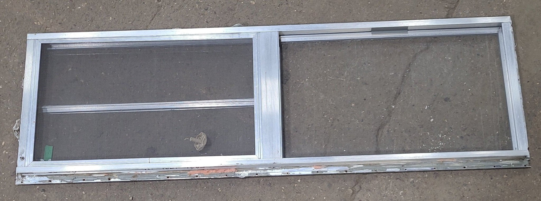 Used Silver Square Opening Window: 59 3/4" X 17 3/4" X 1 1/2" D