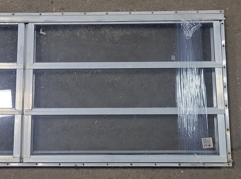 Used Silver Square Opening Window: 59 3/4" X 21 3/4" X 1 3/8" D