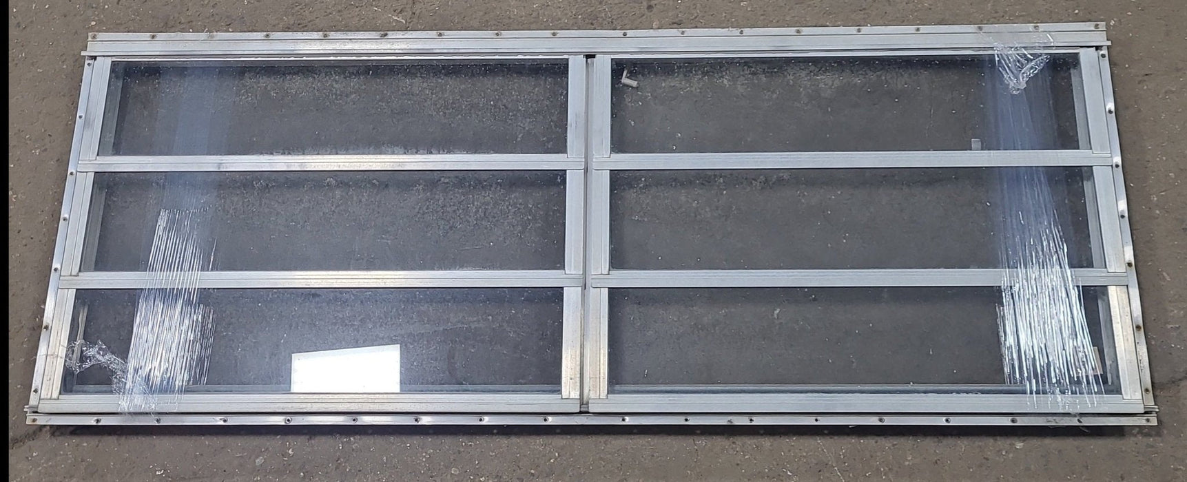 Used Silver Square Opening Window: 59 3/4" X 21 3/4" X 1 3/8" D