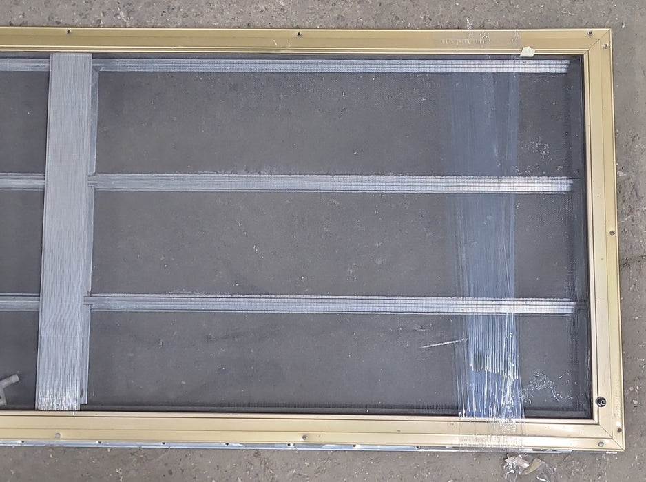Used Silver Square Opening Window: 59 3/4" X 21 3/4" X 1 3/8" D