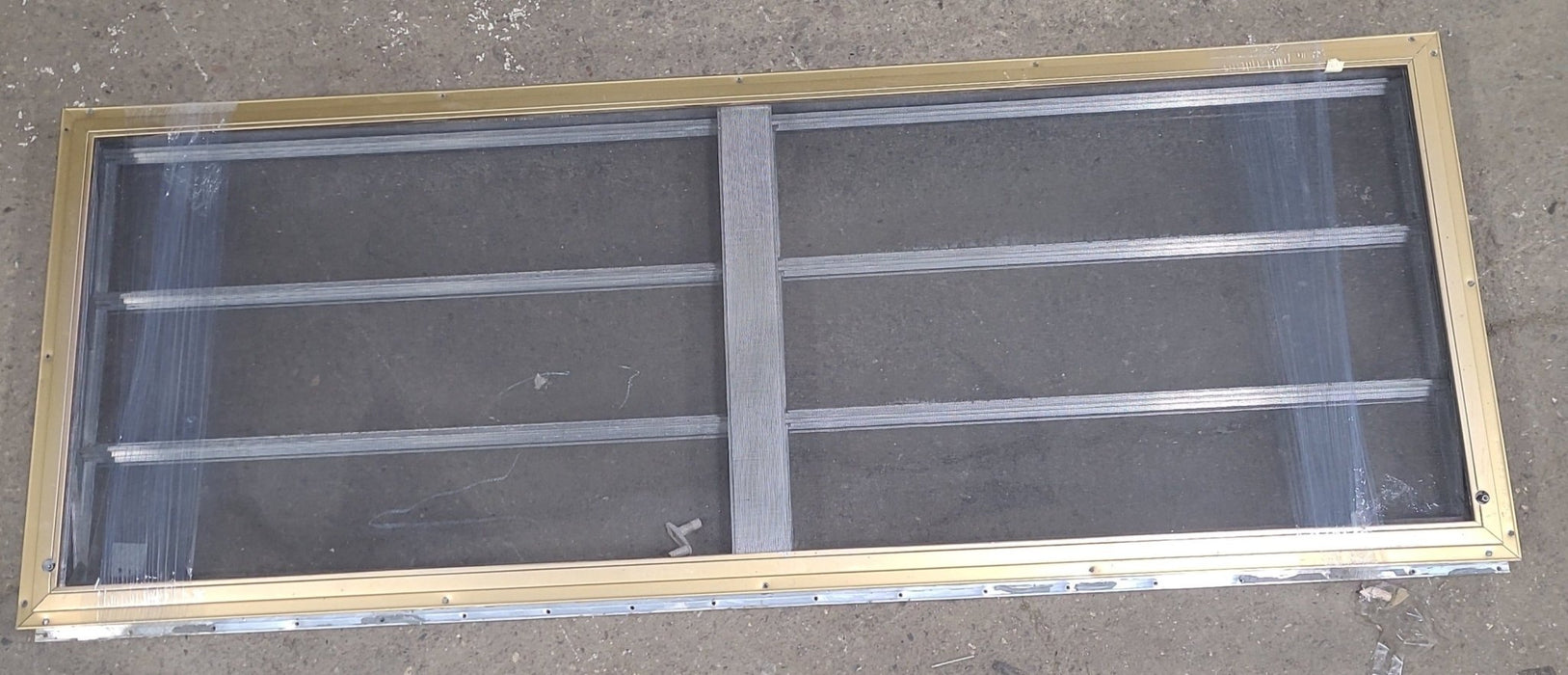 Used Silver Square Opening Window: 59 3/4" X 21 3/4" X 1 3/8" D
