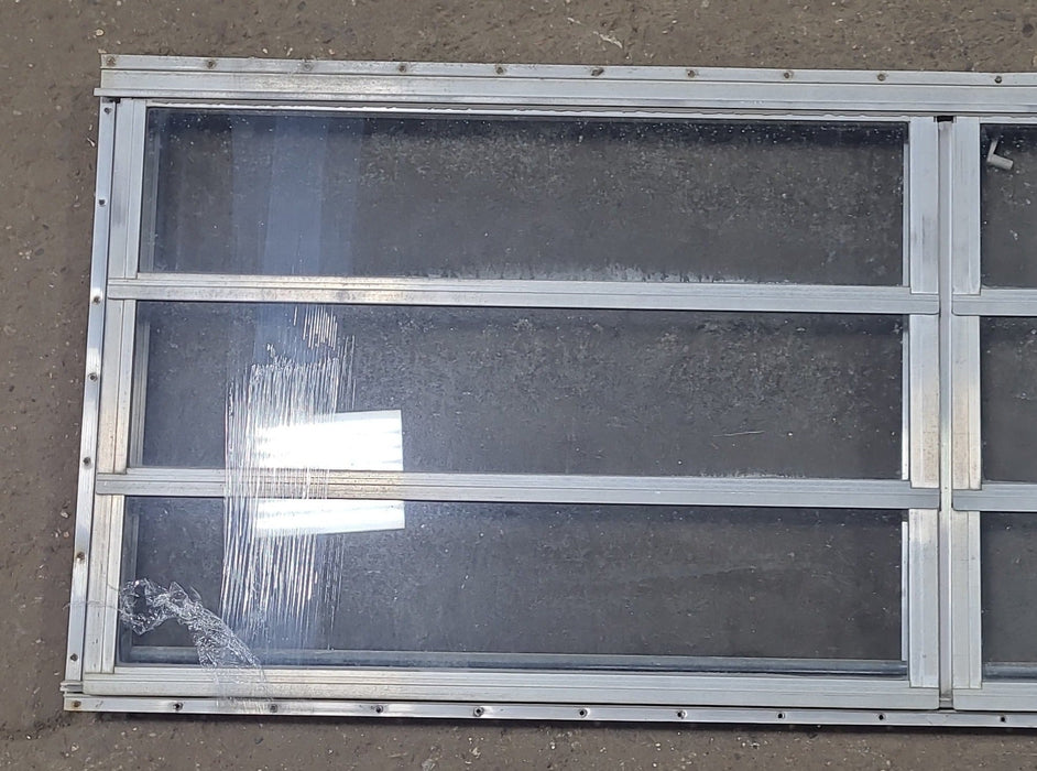 Used Silver Square Opening Window: 59 3/4" X 21 3/4" X 1 3/8" D