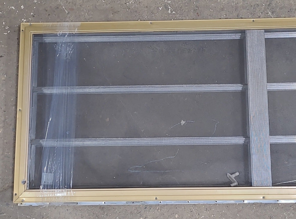Used Silver Square Opening Window: 59 3/4" X 21 3/4" X 1 3/8" D