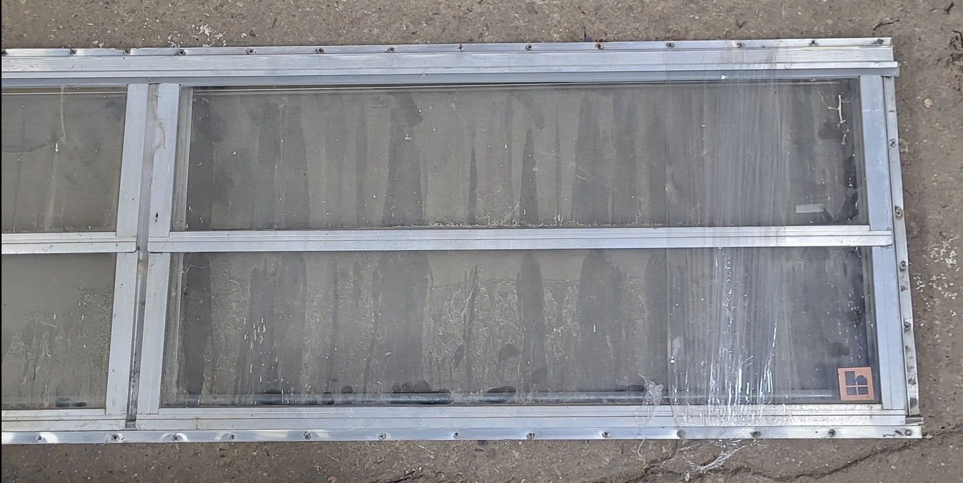 Used Silver Square Opening Window: 71 3/4" W x 17 5/8" H x 1 1/2" D