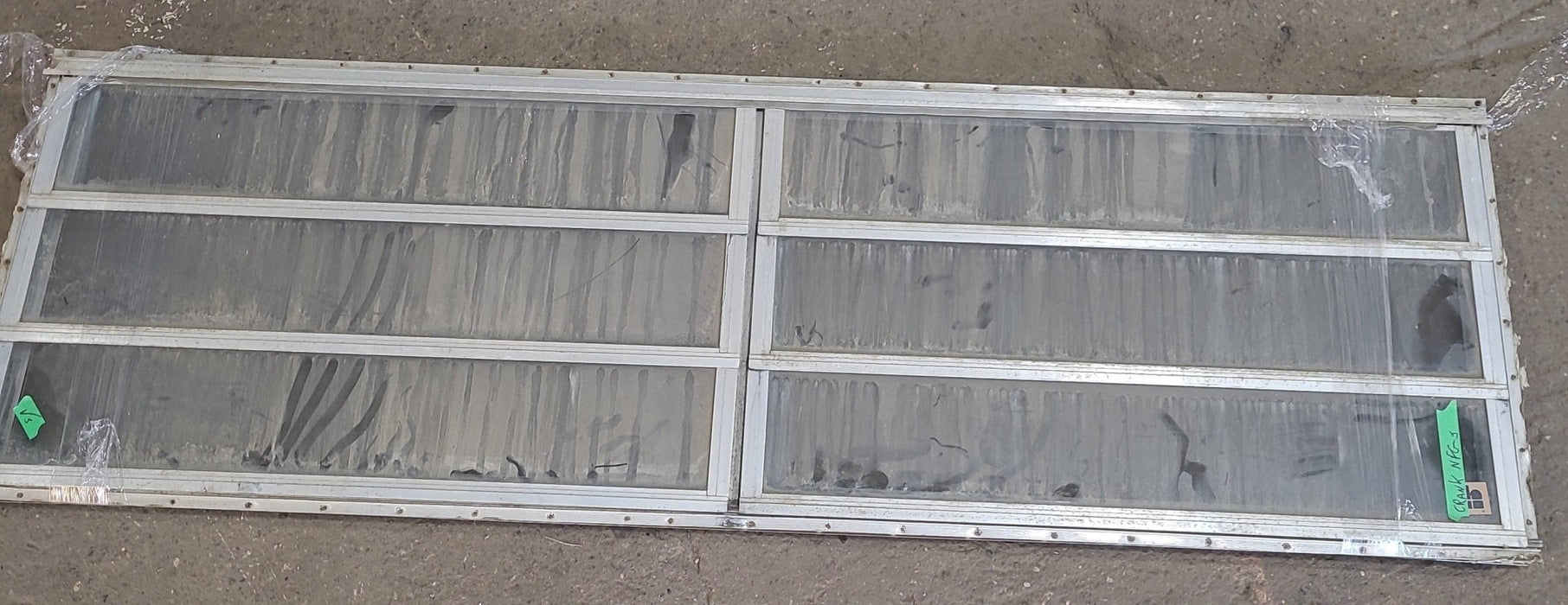 Used Silver Square Opening Window: 71 3/4" X 21 1/2" X 1 1/2" D