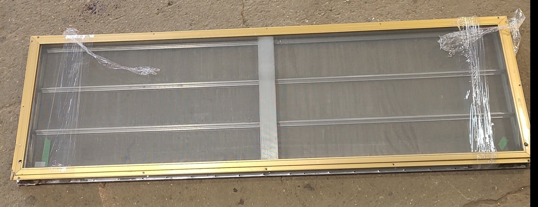 Used Silver Square Opening Window: 71 3/4" X 21 1/2" X 1 1/2" D