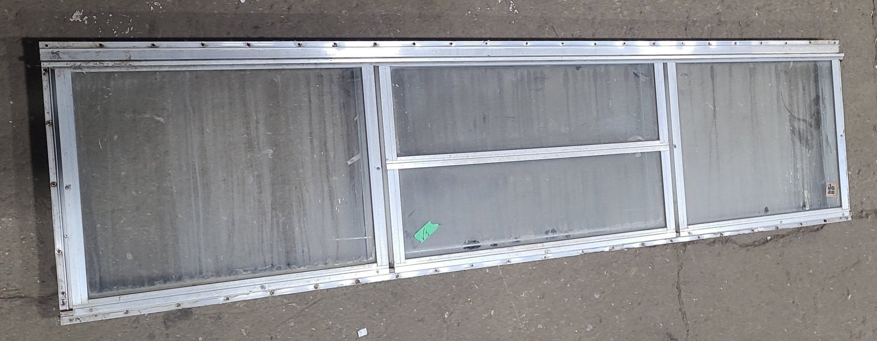 Used Silver Square Opening Window: 77 3/4" X 17 3/4" X 1 1/2" D