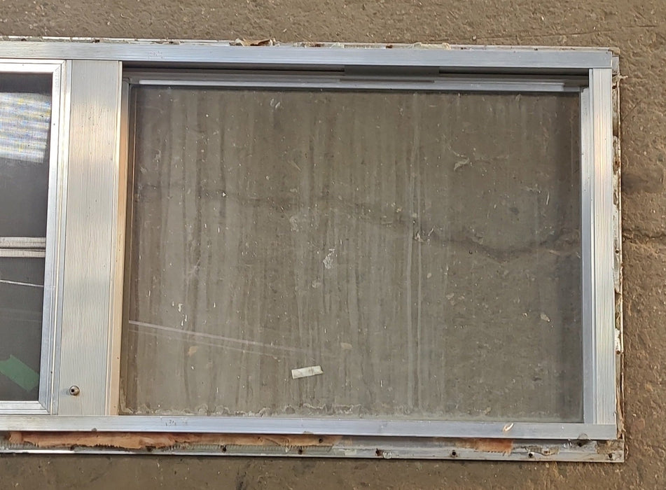 Used Silver Square Opening Window: 77 3/4" X 17 3/4" X 1 1/2" D