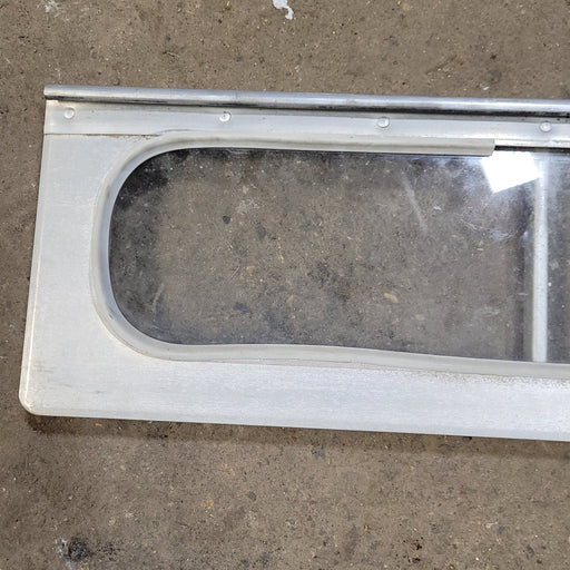 Used Silver Square Opening Window Front Panel: 17 1/2" X 5 1/2" X 7/8" D - Young Farts RV Parts