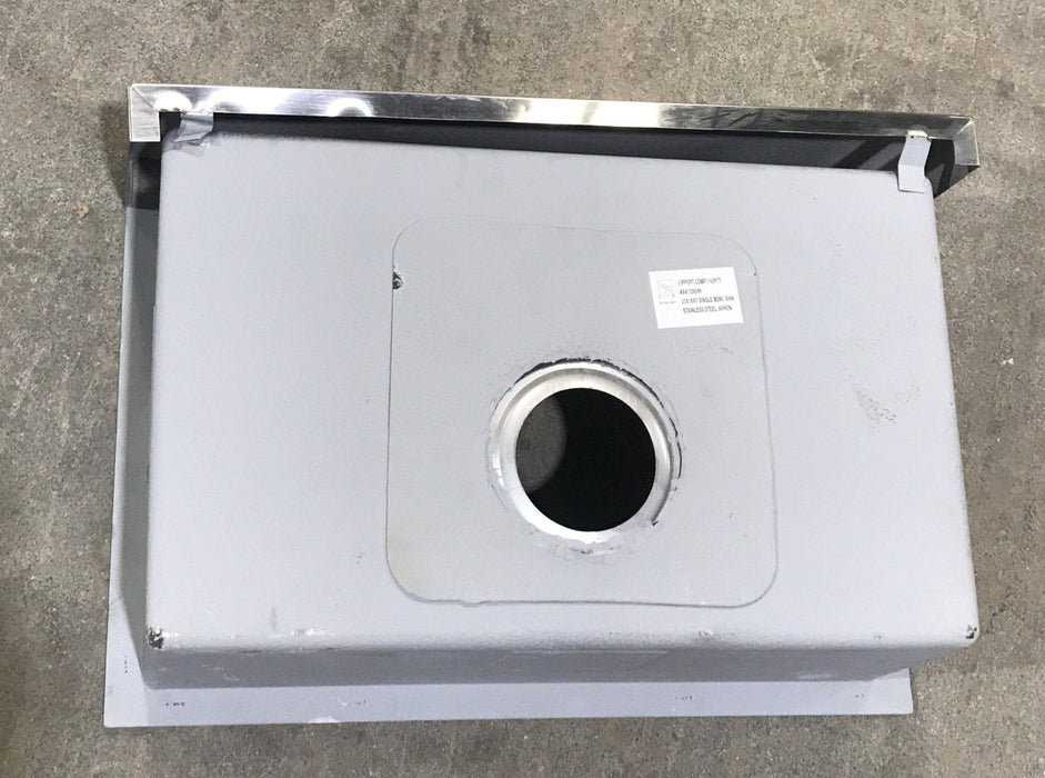 Used Single Kitchen Sink 23" W X 16" H