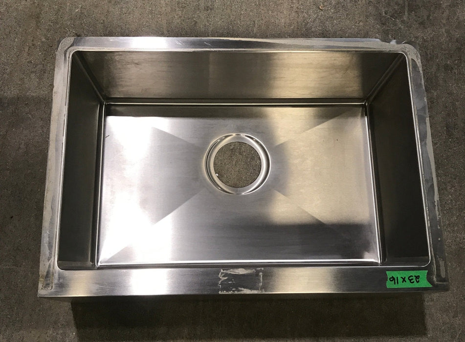 Used Single Kitchen Sink 23" W X 16" H