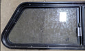 Used Slanted Black Radius Opening Window : 15 1/4" H X 48" W X 2" D - Young Farts RV Parts