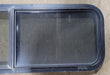 Used Slanted Black Radius Opening Window : 15 1/4" H X 48" W X 2" D - Young Farts RV Parts