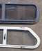 Used Slanted Black Radius Opening Window : 32" W x 8 1/2" H x 1 3/8" D - Young Farts RV Parts