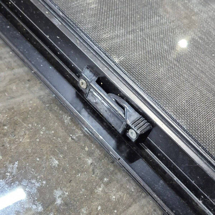 Used Slanted Black Radius Opening Window - 41 1/4" X 17 3/4" X 2"